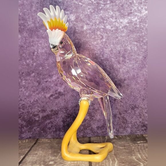 Swarovski Crystal Pink Cockatoo Figurine Cryatal Paradise Birx Collection - Picture 9 of 16